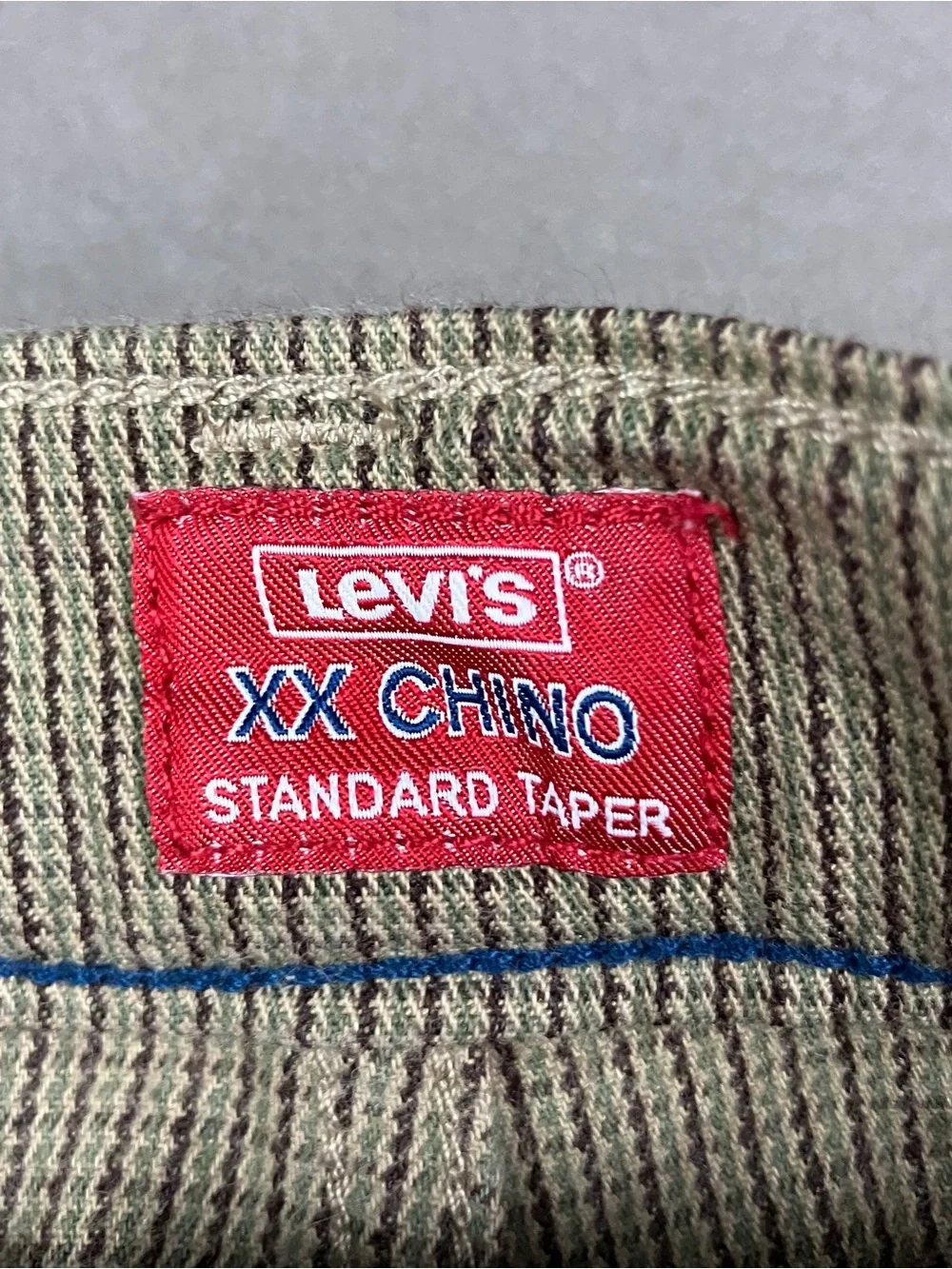 Levis XX Chino Pants Men’s Size 32x34 Standard Taper Houndstooth Brown / Tan